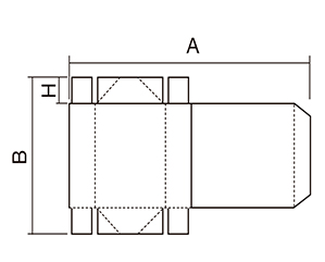 4-corner box with lid